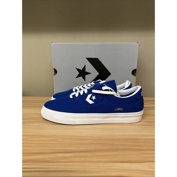 Size 8 - Converse Louie Lopez Pro Canvas Blue White - Picture 3 of 6